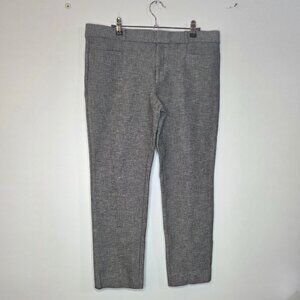 Banana Republic Sloan Grey Checkered Ankle Pants, Size 12